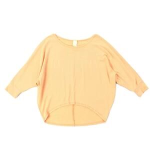 Martini Dolman Top Size Small Womens Bright Light Orange Oversized Jersey Knit S